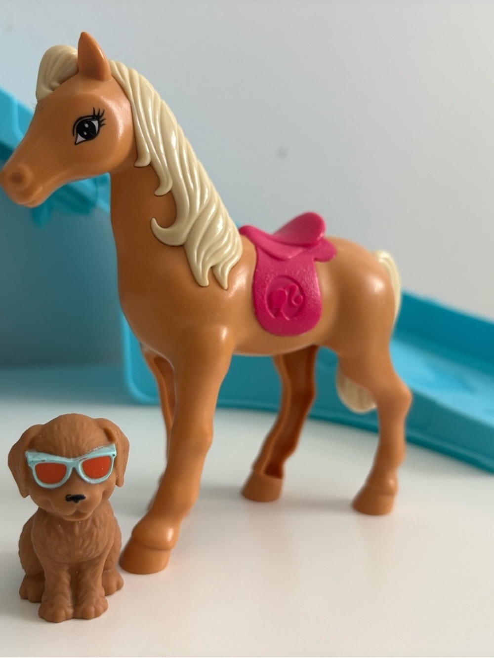Barbie Horse + Puppy Set Mattel Accessories Saddle Dog 2016